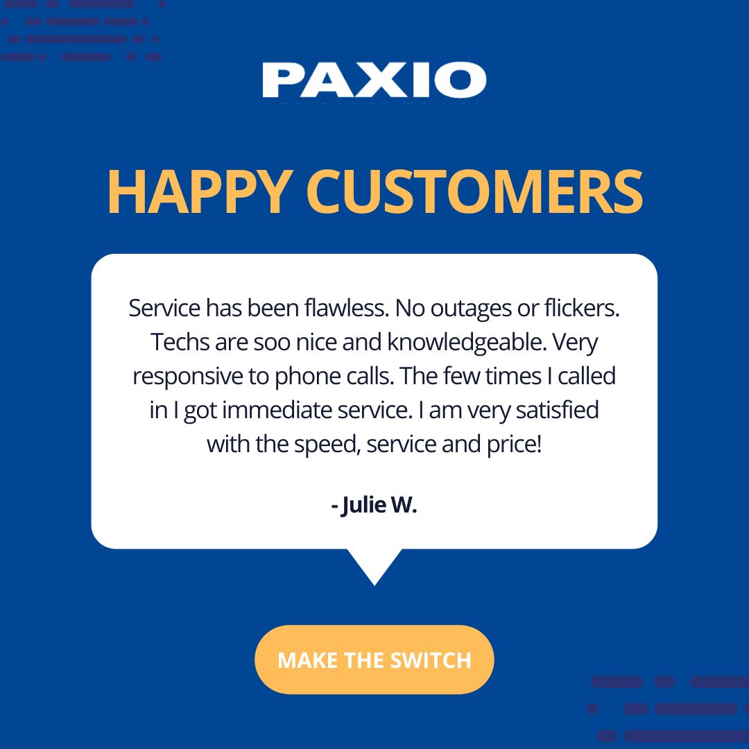PAXIO's tweet image. Providing you with the best service is the #PAXIO way! Thank you for the #review, Julie. ⭐