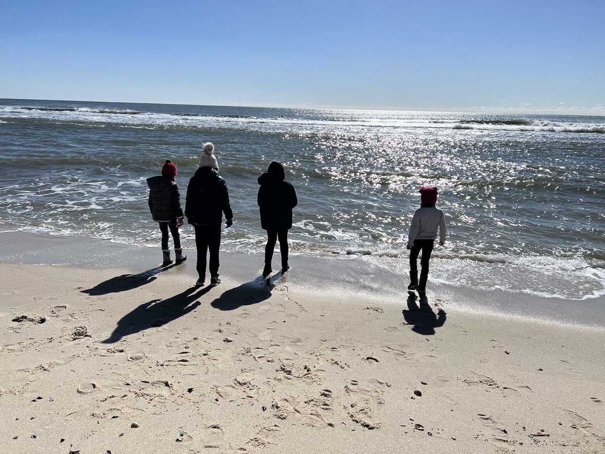 Beautiful day for a seal walk with our crew. #CupsogueBeach #GetOutside