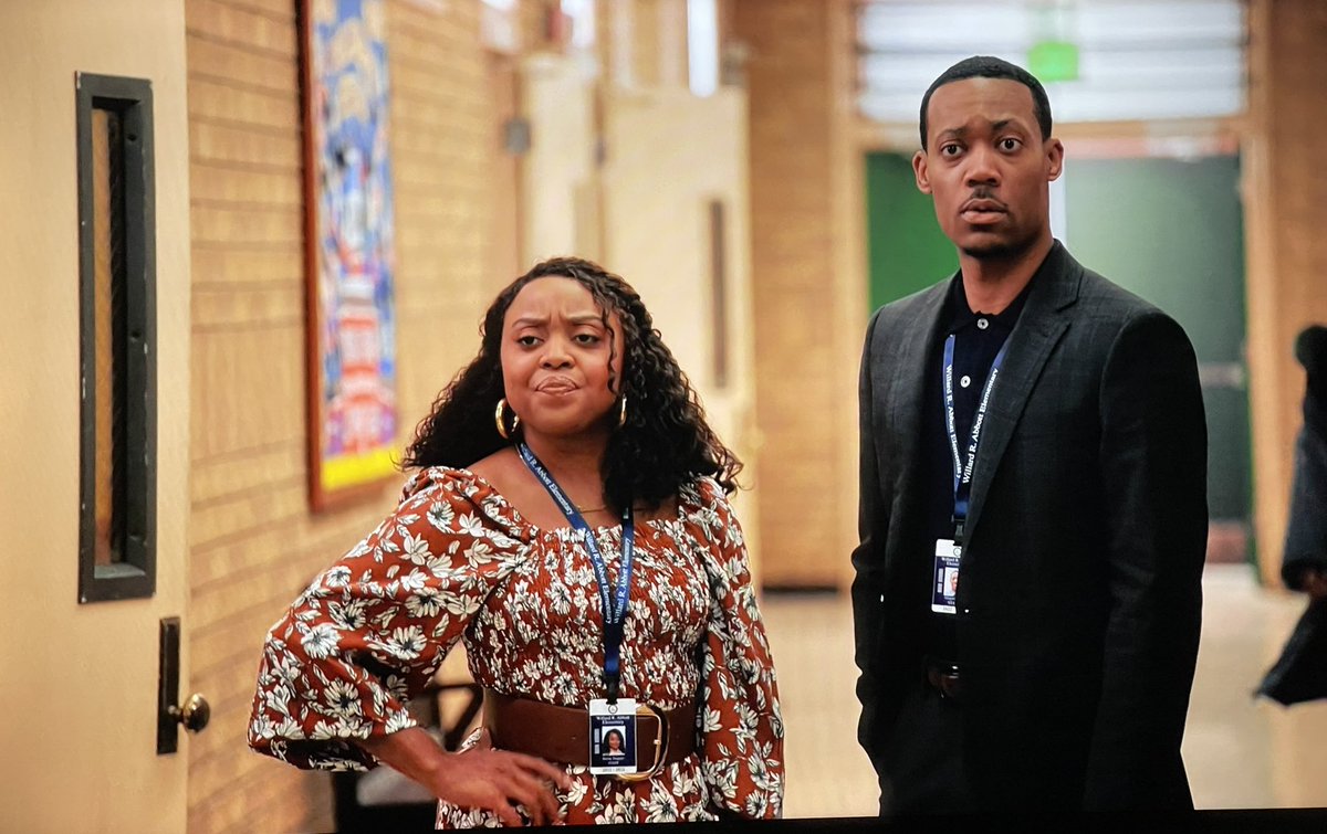 Two moods in one.
@quintabrunson 
#TylerJamesWilliams
#AbbottElementary