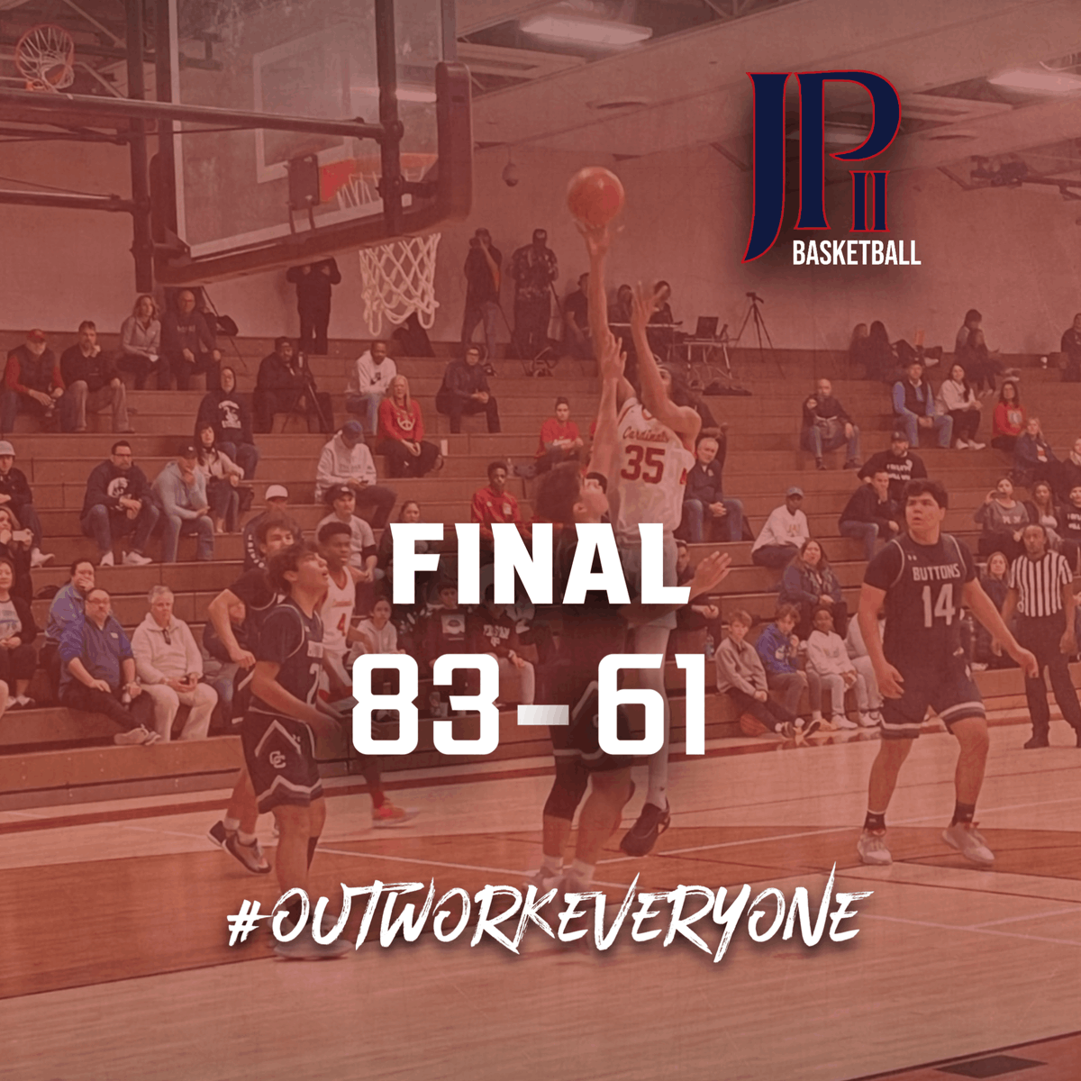 The Cardinals dominated the second half and came away with the victory!  Back to STATE we go!!! Way to go guys! @JPIIHSHOOPS <a href="/TAPPS_Regionals/">TAPPS Super Regionals</a>