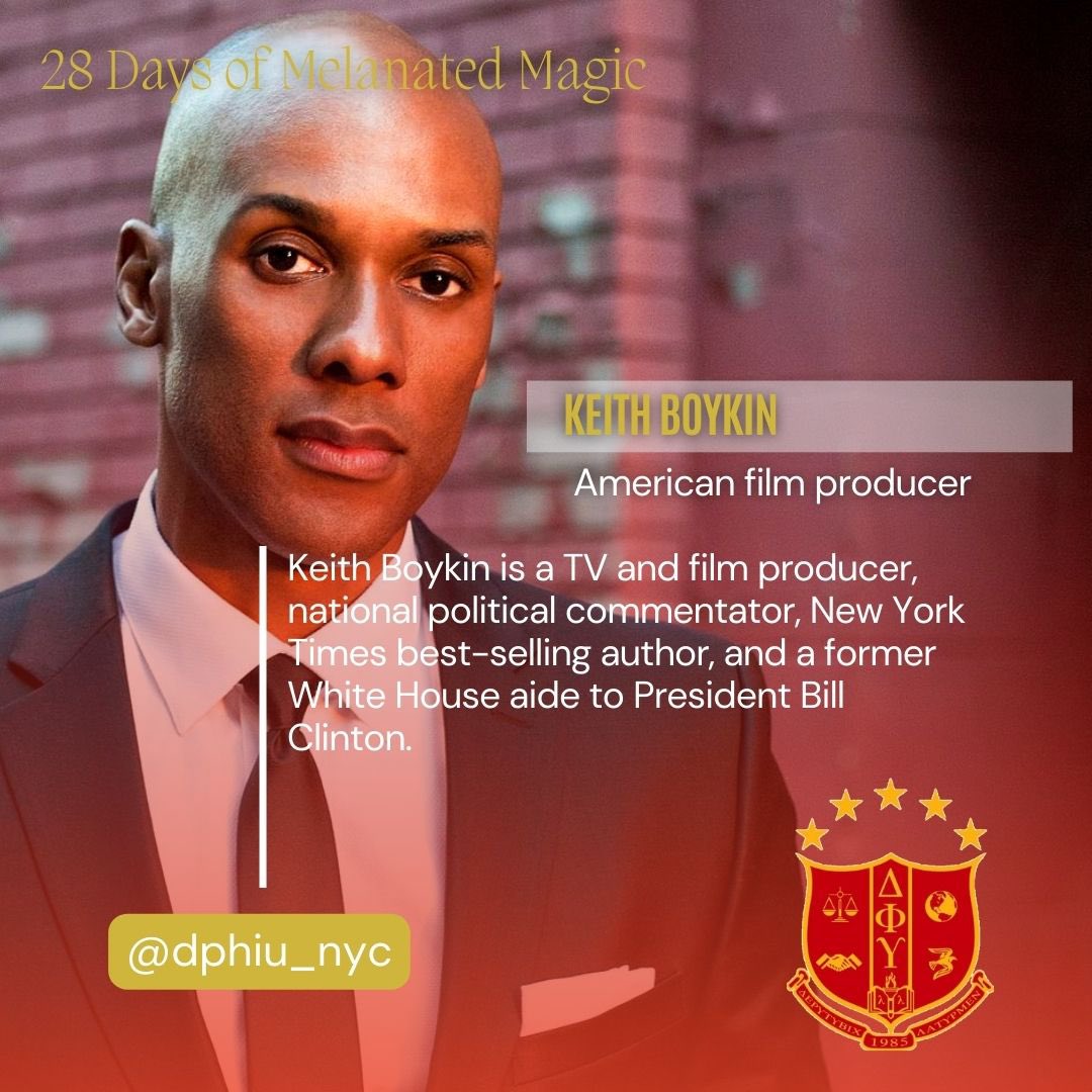 dphiu_nyc's tweet photo. 🦉❤️💛❤️🦉
Day 18 of Melanated Magic brought to you by the NYC/NJ Area brothers of Delta Phi Upsilon Fraternity Inc., 
⭐️⭐️⭐️⭐️⭐️
Today we would like to Highlight Keith Boykin, film producer, national political commentator, and former White House aide to President Bill Clinton https://t.co/mwCfs5ZfRJ