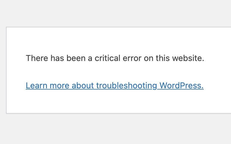 If you see this when you pull up a WordPress website, don't panic