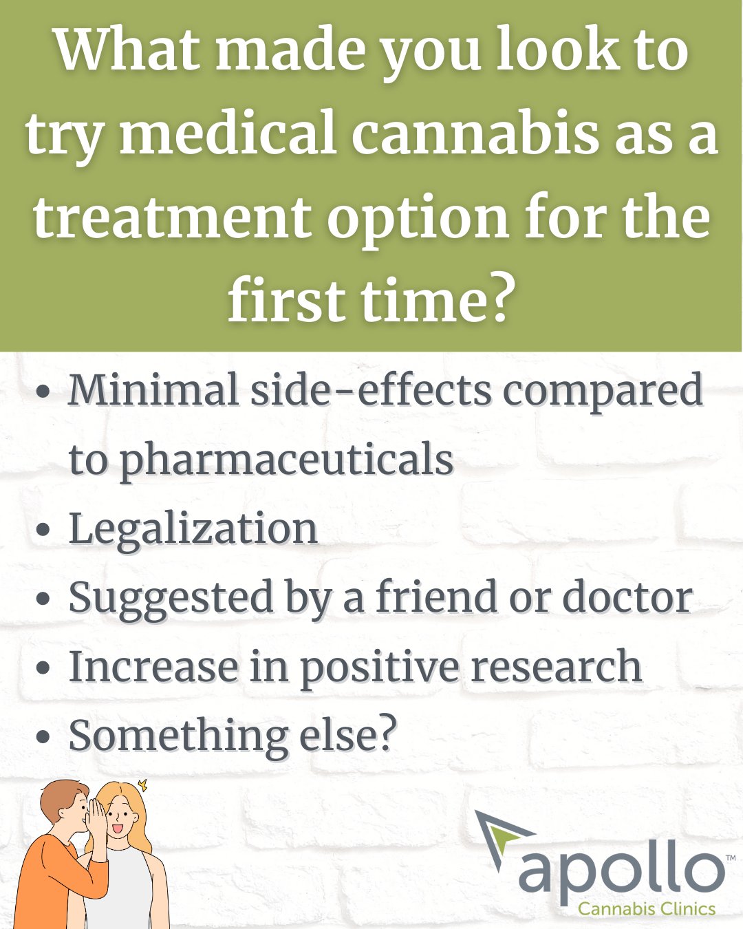 ApolloCannabis on Twitter "What made you consider medical cannabis as