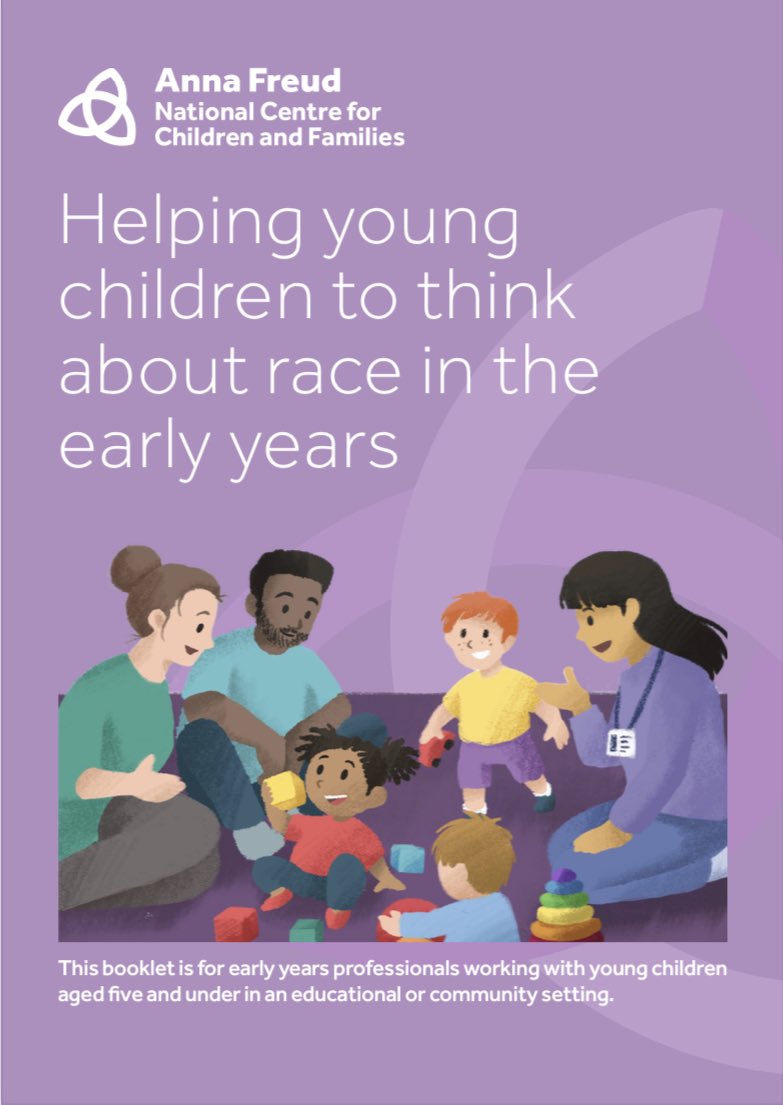 Check out this new resource developed by Dr Pamela Hamilton and Dr Bisi Showunmi ‘Helping Young Children to Think about Race in the Early Years’ 

annafreud.org/media/17815/an…