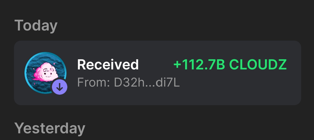 received an airdrop from <a href="/cloudmaxisnft/">Cloud Maxis 🌦</a>