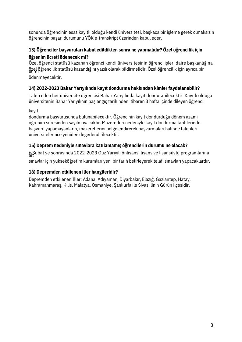 Uzaktan eğitimin nasıl yapılacağı YÖK Genel Kurulunda karara bağlanmıştır. Bu kararların uygulamasına dönük soru ve cevaplar ektedir.