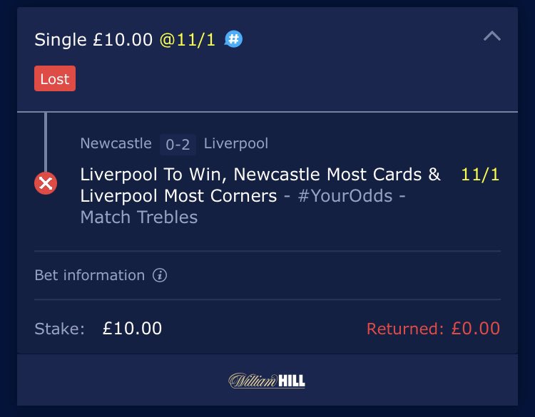 teggs29's tweet photo. @WilliamHill this was a winning bet. Liverpool won, they had 7 corners to 6 and newcastle got 2 cards Liverpool can you tell me why this isn’t a winner? https://t.co/9CynZdqdoD