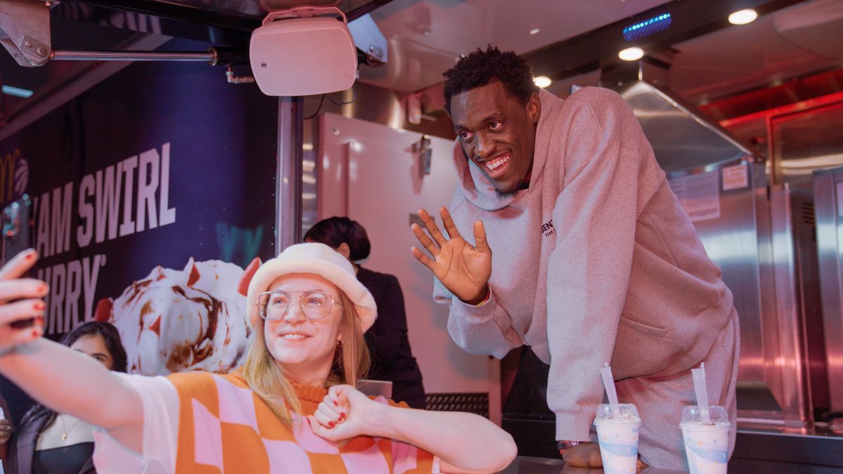 houseofxm's tweet photo. When PR, Creative, Strategy, XM and Awesome clients come together, you get @PascalSiakam_43 serving his very own McFlurry from a sampling trailer we built for @McDonaldsCanada
#XM #experientialmarketing #prlaunch #brandactivations https://t.co/cK3qGcvi79