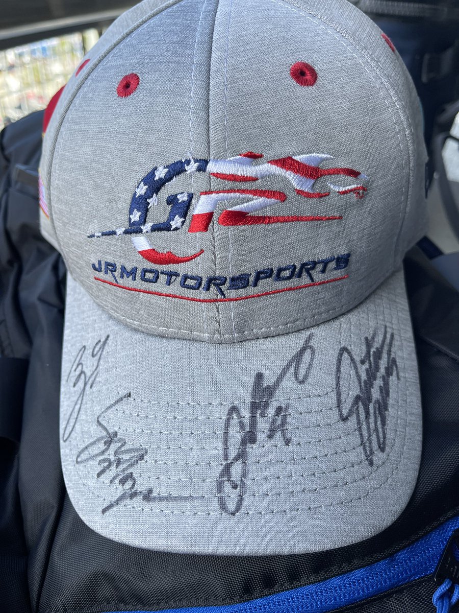 amynaeterscott's tweet photo. So excited to get to wish @joshberry @BrandonJonesRac @J_Allgaier and @sam_mayer_  a great season at the @JRMotorsports merch trailer @DAYTONA!  Good luck to all four of you this season! https://t.co/l9abObEqQC