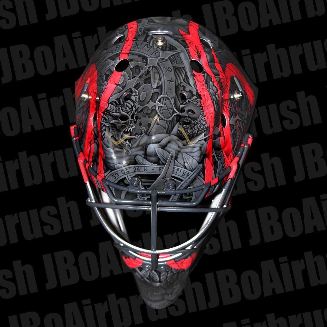 Pros Choice (@goaliemask) on Twitter photo Some still photos Frederik Andersen ‘s Carolina Hurri <a href="/Canes/">Carolina Hurricanes</a> mask for tonight’s outdoor game. @nhl
Pros Choice Custom. Paint <a href="/JBoAirbrush/">JBo Airbrush</a>
Repost from <a href="/JBoAirbrush/">JBo Airbrush</a>
•
@frederikandersen31 ‘s Carolina Hurri @canes mask for tonight’s Stadium Series outdoor game!! Some still photos Frederik Andersen ‘s Carolina Hurri <a href="/Canes/">Carolina Hurricanes</a> mask for tonight’s outdoor game. @nhl
Pros Choice Custom. Paint <a href="/JBoAirbrush/">JBo Airbrush</a>
Repost from <a href="/JBoAirbrush/">JBo Airbrush</a>
•
@frederikandersen31 ‘s Carolina Hurri @canes mask for tonight’s Stadium Series outdoor game!!