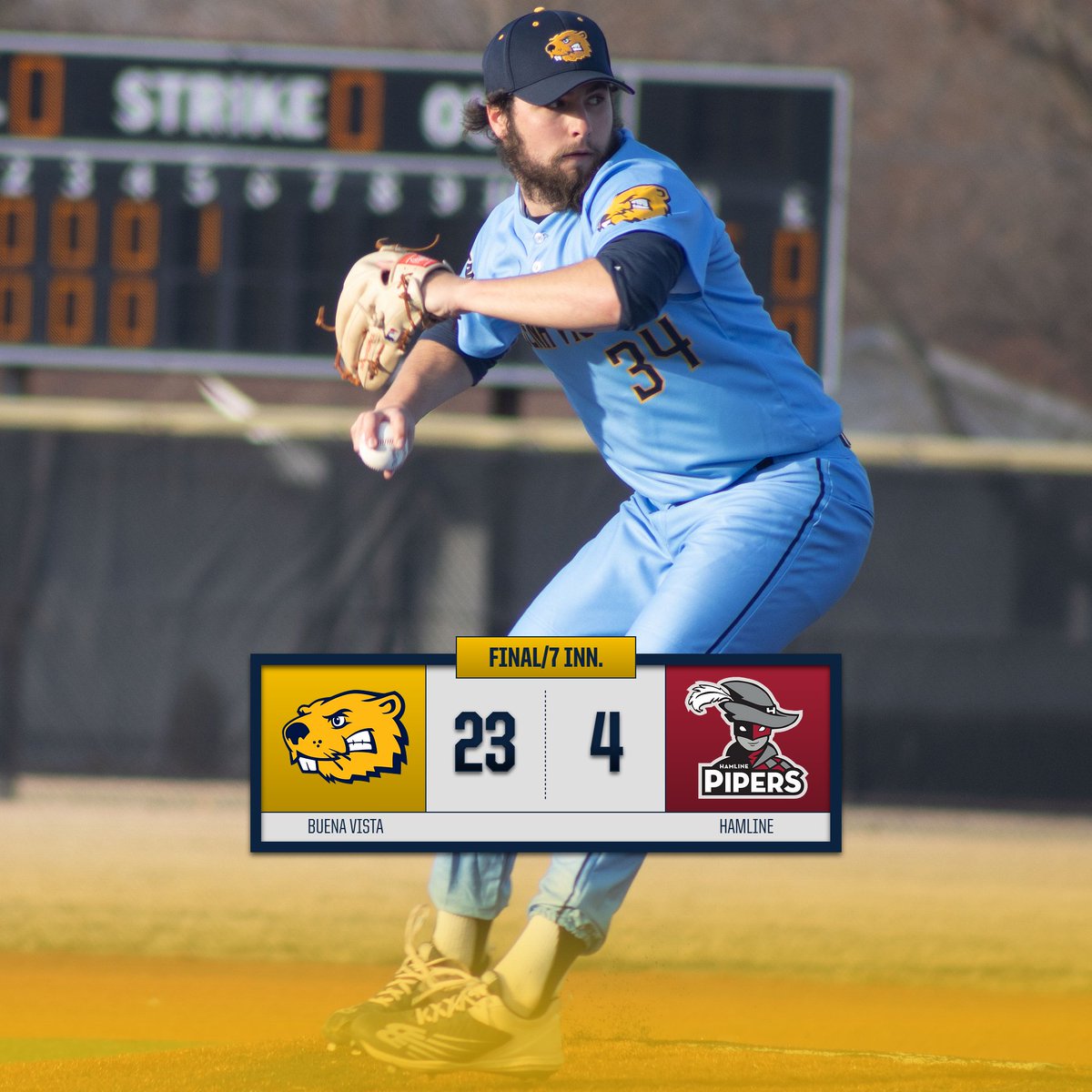 Beaver Athletics (@bvuathletics) on Twitter photo It's a lopsided season-opening victory for <a href="/BVU_Baseball/">BVU Baseball</a>. Game 2 of the doubleheader coming up shortly!
#d3baseball #rollriversBSB #BeaverNation It's a lopsided season-opening victory for <a href="/BVU_Baseball/">BVU Baseball</a>. Game 2 of the doubleheader coming up shortly!
#d3baseball #rollriversBSB #BeaverNation