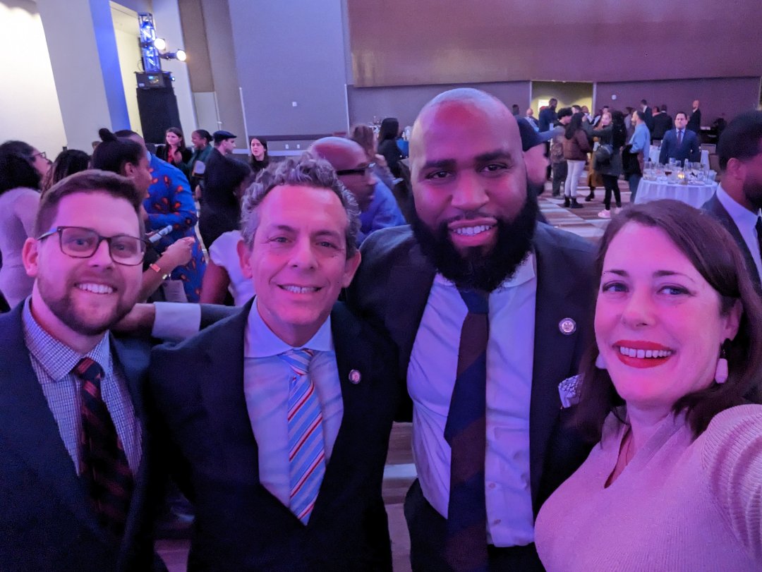 nylcv's tweet photo. All smiles in Albany last night as #NYLCV President @julietighe17 & Deputy Director for State Policy Andrew Williams joined lawmakers, friends, and partners to kick off the 52nd Annual Black, Puerto Rican, Hispanic & Asian Legislators Conference! https://t.co/I103VZS9U0