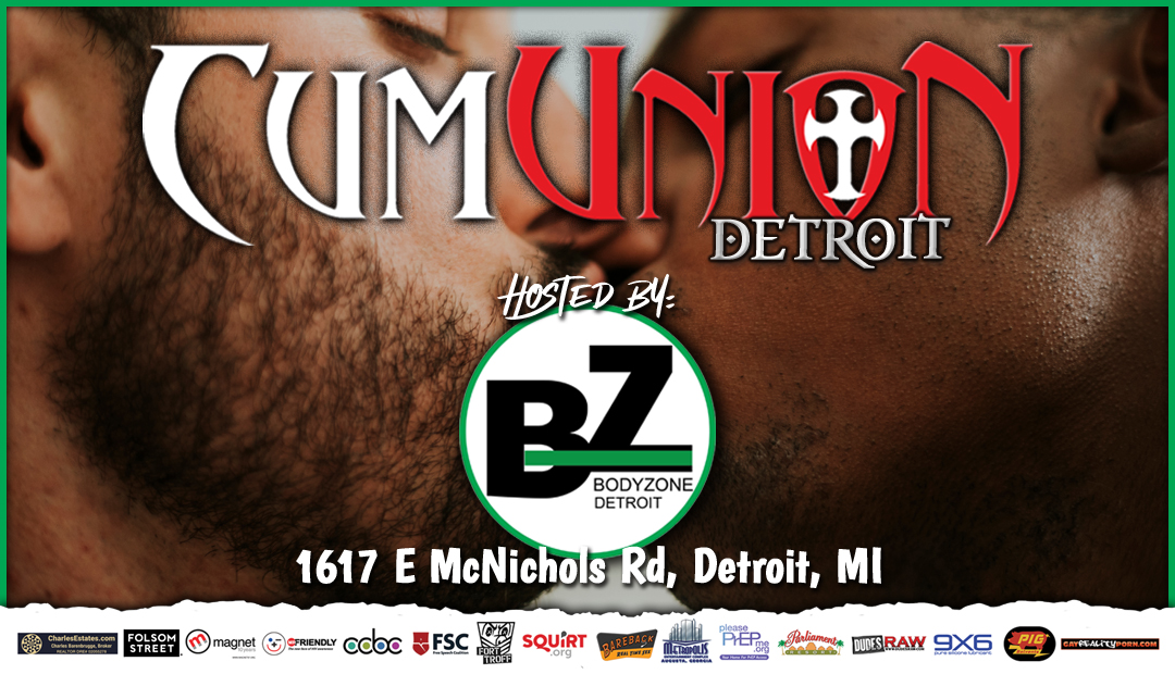 CumUnion's tweet photo. TONIGHT - Check out the Detroit edition of CUMUNION, the International Sex Party for Men, hosted by Body Zone. 8pm - Late. Full details at https://t.co/pWaRH60kRA. #cumunion #gaysexparty #detroitgay #gaysex #bodyzone https://t.co/cInnPlPpjV