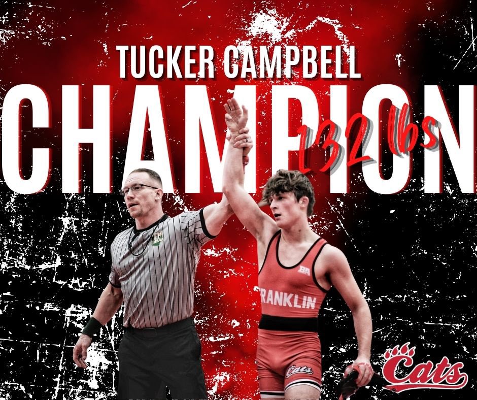 At 138 lbs, Sophomore - Tucker Campbell 2023 SWBL Champion. Campbell, won the tournament without surrendering a single takedown. He is now a 2x SWBL Champion.