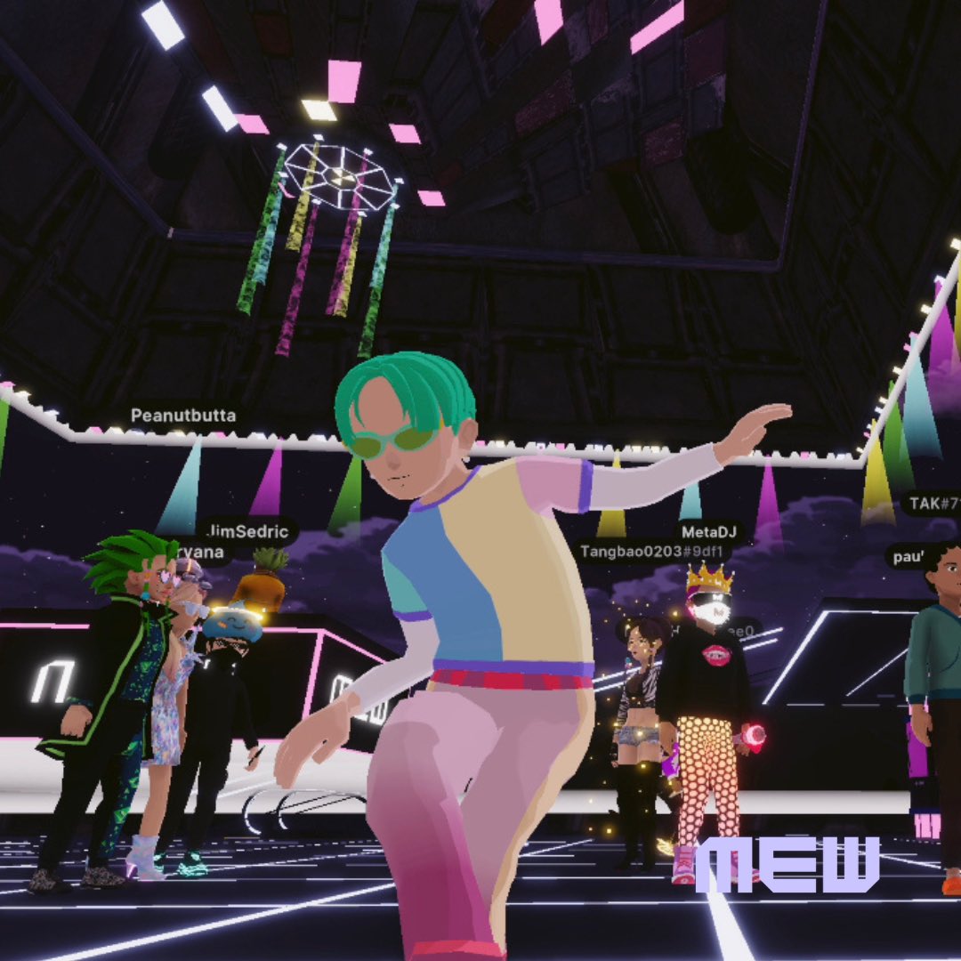mew_ltd's tweet photo. The @decentraland community is amazing, we are so thankful for everyone that showed up and partied with us!

The Metaverse is alive and dancing more than ever! https://t.co/fnk0mtC9s2