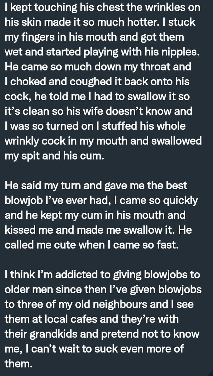 PervConfession on Twitter "He got the best bj from an older guy"