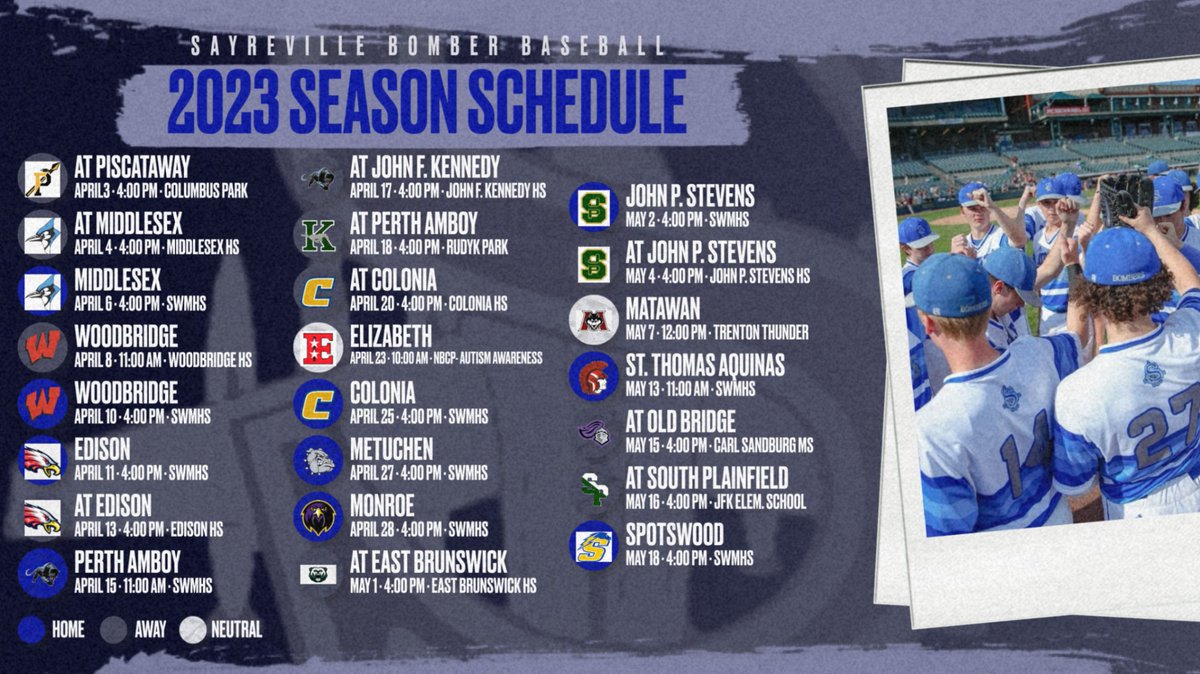 CoachNovBombers's tweet photo. Here it is, your 2023 Bomber Baseball Schedule! https://t.co/VZvTyXQjaM
