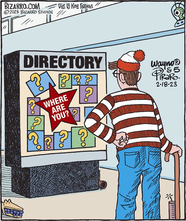 ArcaMax's tweet photo. Help Waldo find himself #bizarro https://t.co/qULFhv6JH6
