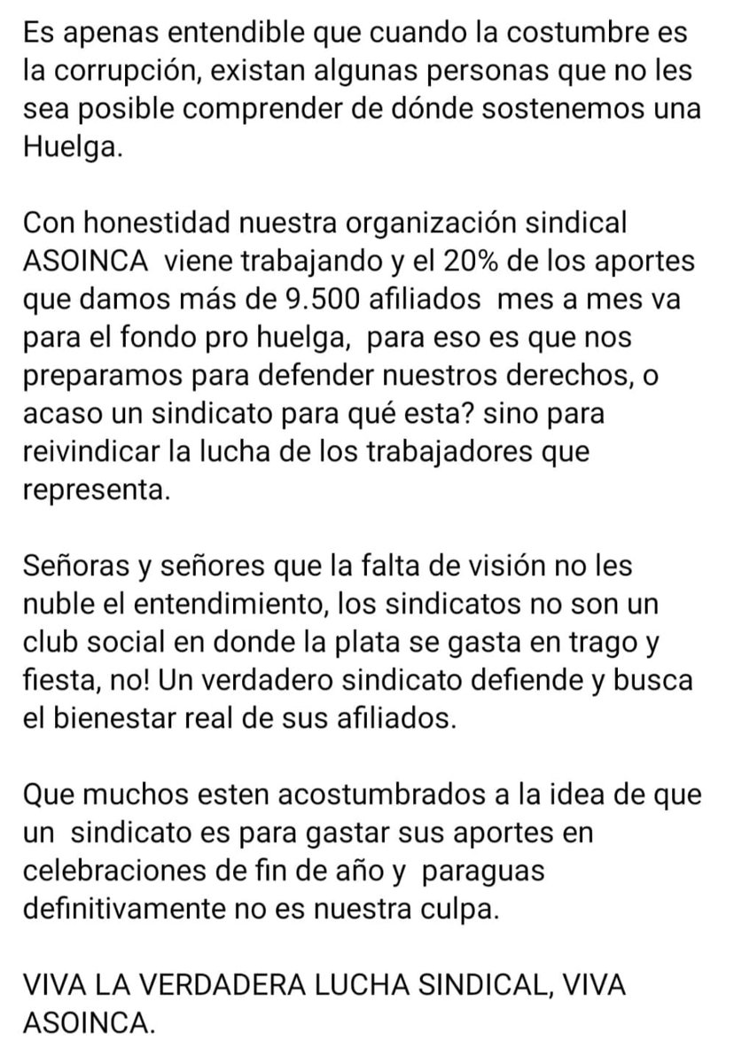 ASOINCACAUCA's tweet photo. Se lo explico con plastilina @fecode @agaviriau @NoticiasCaracol...

Cuando se trabaja con honestidad y no pensando en cuanto voy a recibir de sobresueldo, se pueden destinar los recursos para un PARO REGIONAL INDEFINIDO o se lo explico con marcador permanente. https://t.co/4YE2bfg9Th