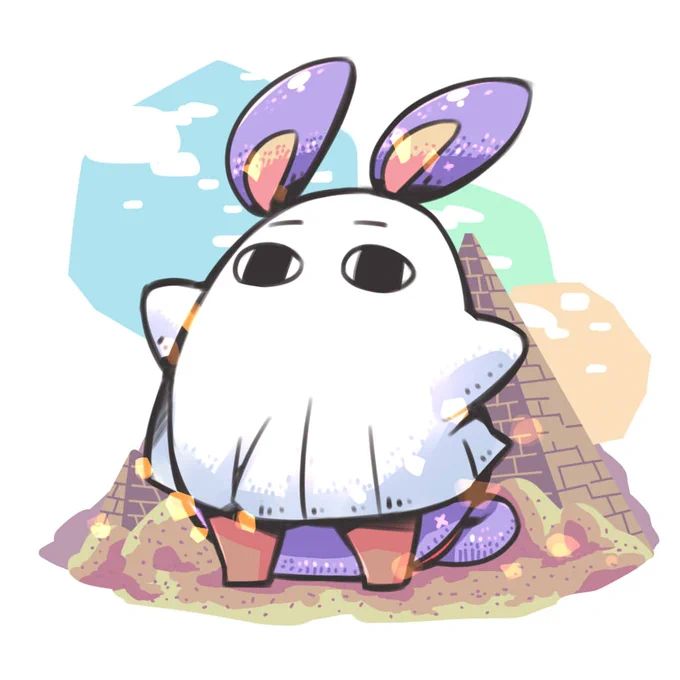 太陽パワーを受けるメジェドさま#FGO 