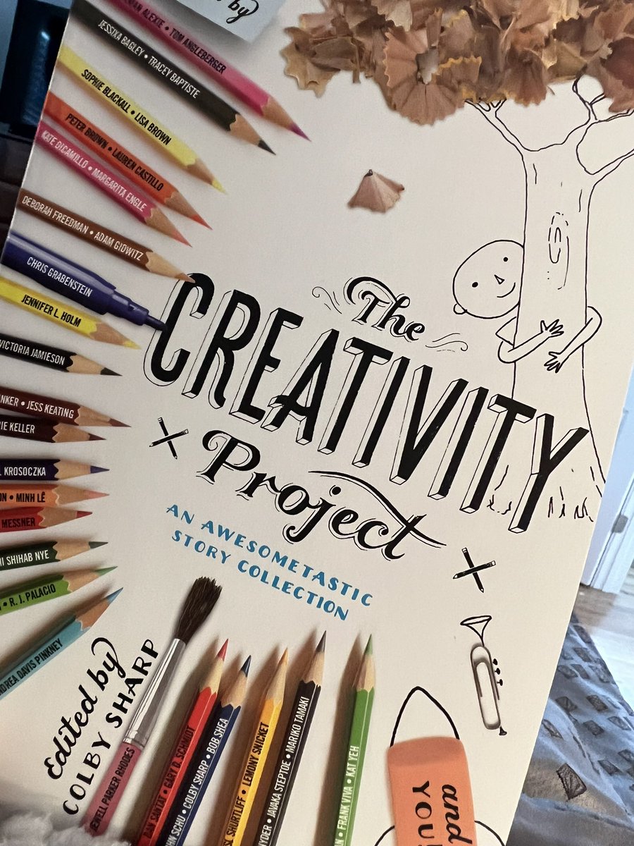 Excited isn’t a strong enough word to describe how I feel about sharing this with my students and seeing their responses. Thank you @colbysharp @CGrabenstein @MrSchuReads @RJPalacio #bringcreativityback #creativethinking #blessedlibrarian #happylibrarian #schoollibrarian