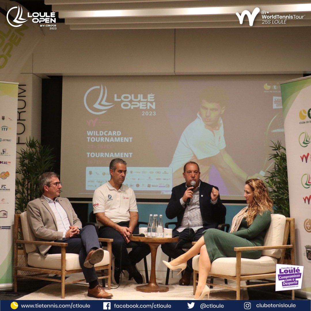ctloule's tweet photo. E assim sucedeu a apresentação oficial do Evento LOULÉ OPEN By CIMPOR 2023

📌 Wildcard Tournament: 23 a 25 Fevereiro 23'
📌 Tournament: 26 Fevereiro a 05 Março 23'

📍Fnac | @fnacportugal @forumalgarve 

Are you ready?! 💥#GAMEON2023 👊

@fptenis @municipiodeloule @ipdj_ip https://t.co/XSv2GmxV2y