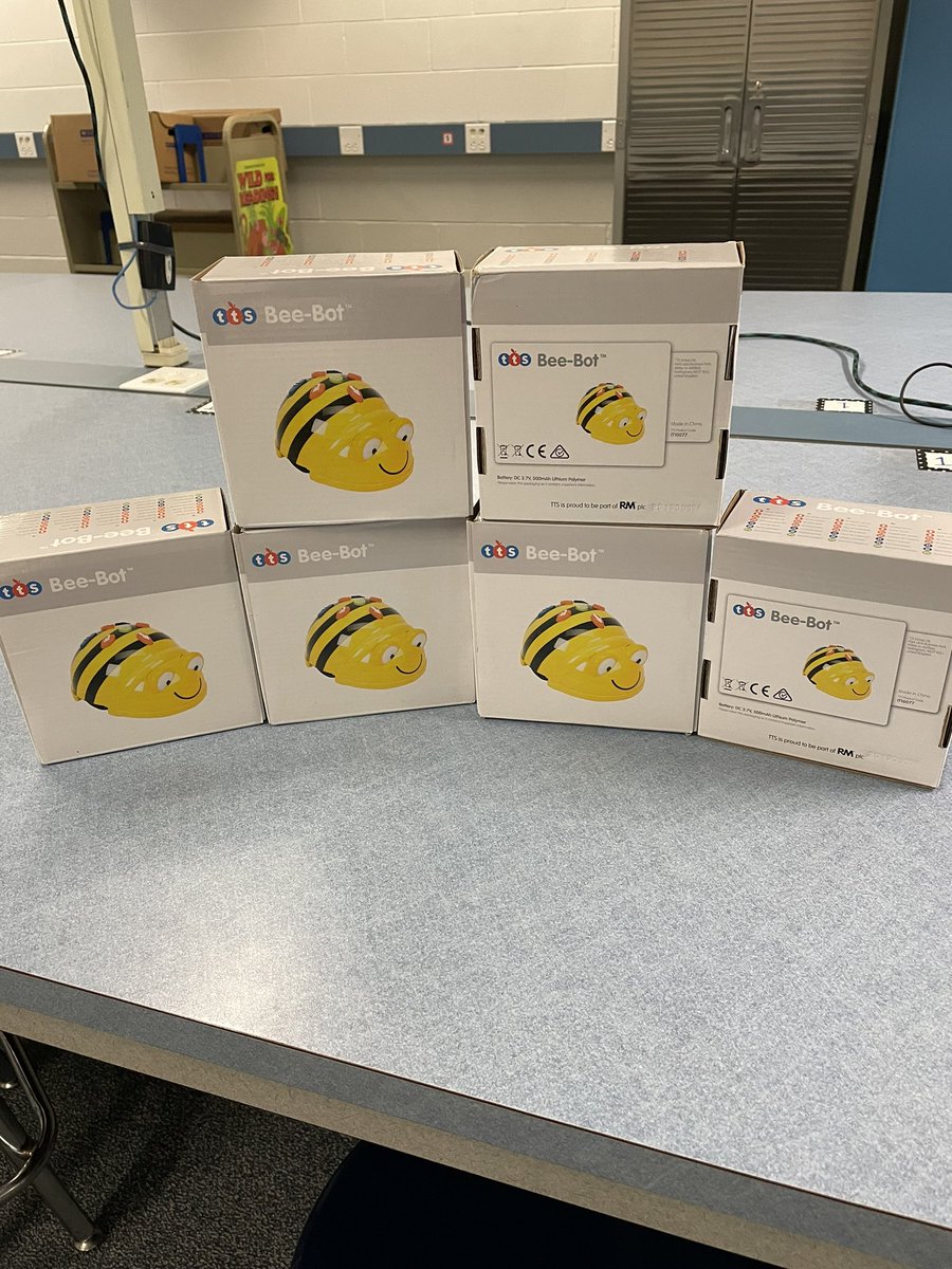 Thank you, <a href="/kmespta/">KMES PTA</a>,for the bee bots to use in the media center! We can’t wait to get coding! <a href="/KMElem/">KM Elementary School</a>
