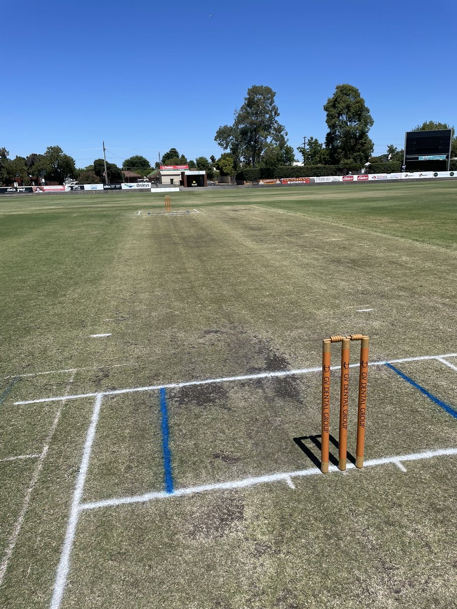 GV_BBL's tweet image. Jarvis Delahey Crushers win the toss on a glorious day at Deakin Reserve and will bat first against the Hurley’s Hotel Hounds in the Grand Final!
@CricketShepp @SheppNewsSport @KyabramFreePres @CobramCourier @CV_NthnRivers @AydinPayne @cricketcomau @cricketvictoria #gvbbl