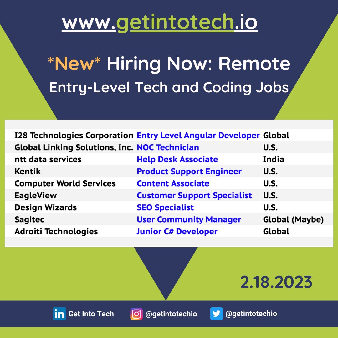 Get Into Tech | getintotech.io tweet media