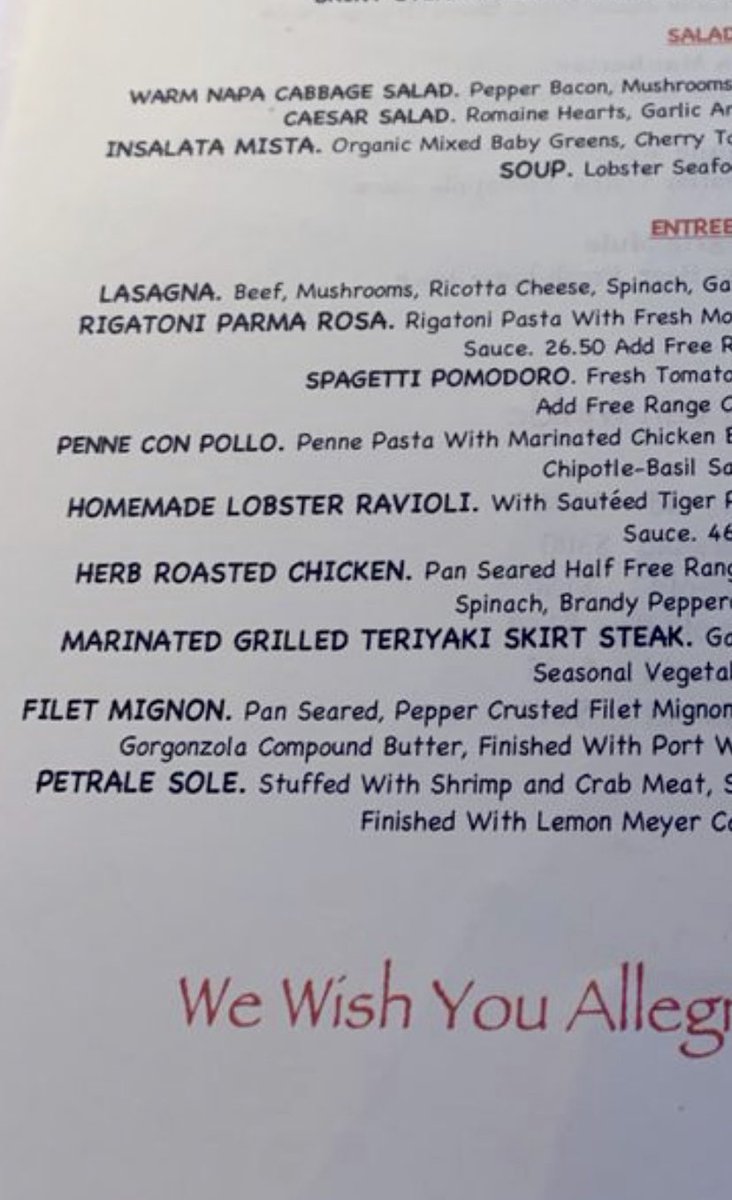 Big “Graphic Design Is My Passion” energy from this restaurant that uses both Comic Sans *and* Papyrus as fonts on their menu.
