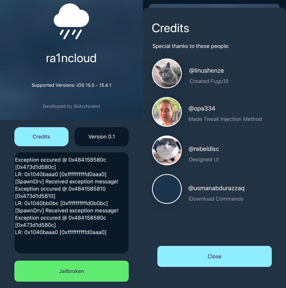 l_3amr's tweet photo. جلبريك قادم للاصحاب #TrollStore
باسم #ra1ncloud ،
حاليا متوفر للمطورين وغير متاح تثبيت الادوات فيه
الخلاصة انه مسالة وقت ويتوفر مع اتاحة تثبيت الادوات https://t.co/vKTQlUt1M1