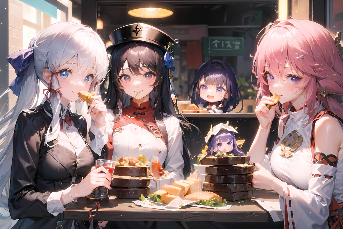Hutapat's tweet photo. Girl's date
#GenshinImpact #八重神子 #yaemiko #雷電将軍  #RaidenShogun #神里綾華 #Ayaka #胡桃 #原神 #HuTao #AIart https://t.co/ypHsyHVPGo