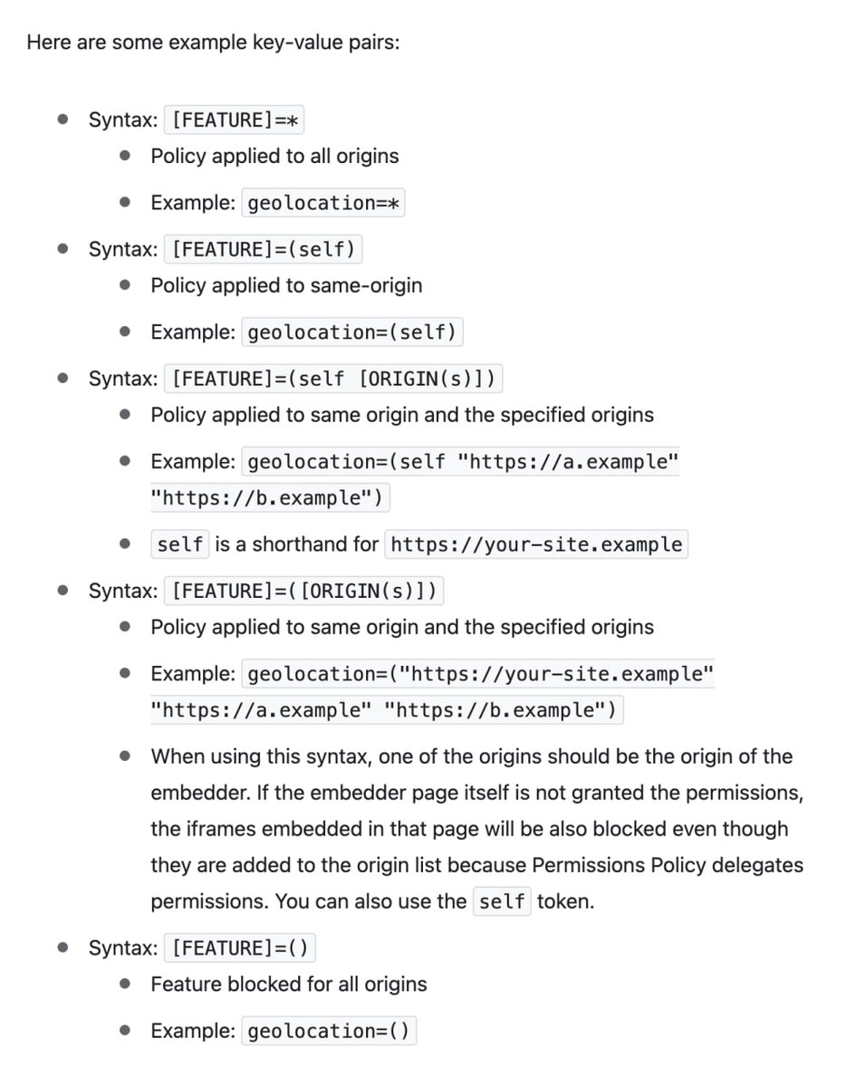 amiris_brown's tweet image. #buildinpublic
#CSP
#ContentSecurityPolicy
#SecurityHeaders
#Apache
#ApacheServer
#100DaysOfCode

Switched over to this, because it seems easier lol