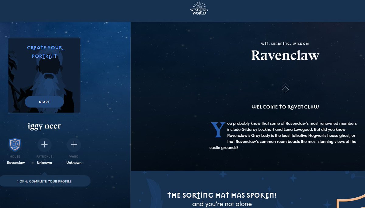 iggyneer on Twitter "every decade my Pottermore Hogwarts House changes