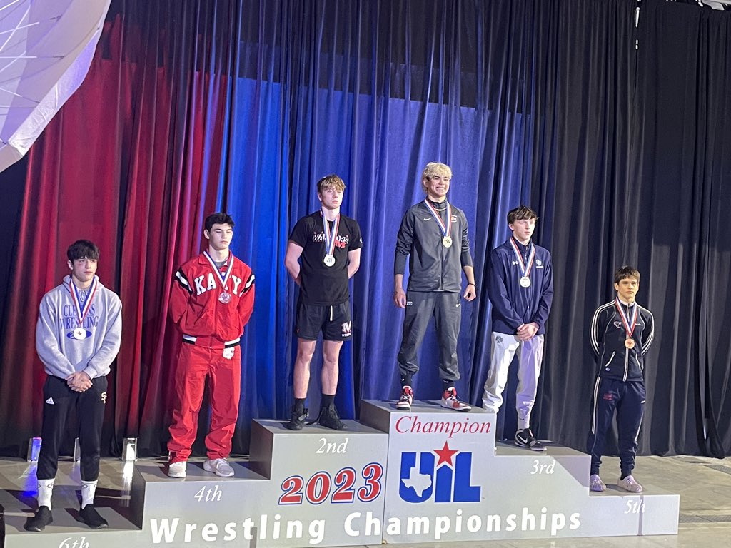 ClemensWrestli1's tweet image. Congrats to Tyler Gutierrez on winning 6th place at the State Tournament! Great career for an awesome young man. Can’t wait to see what the future holds for you!