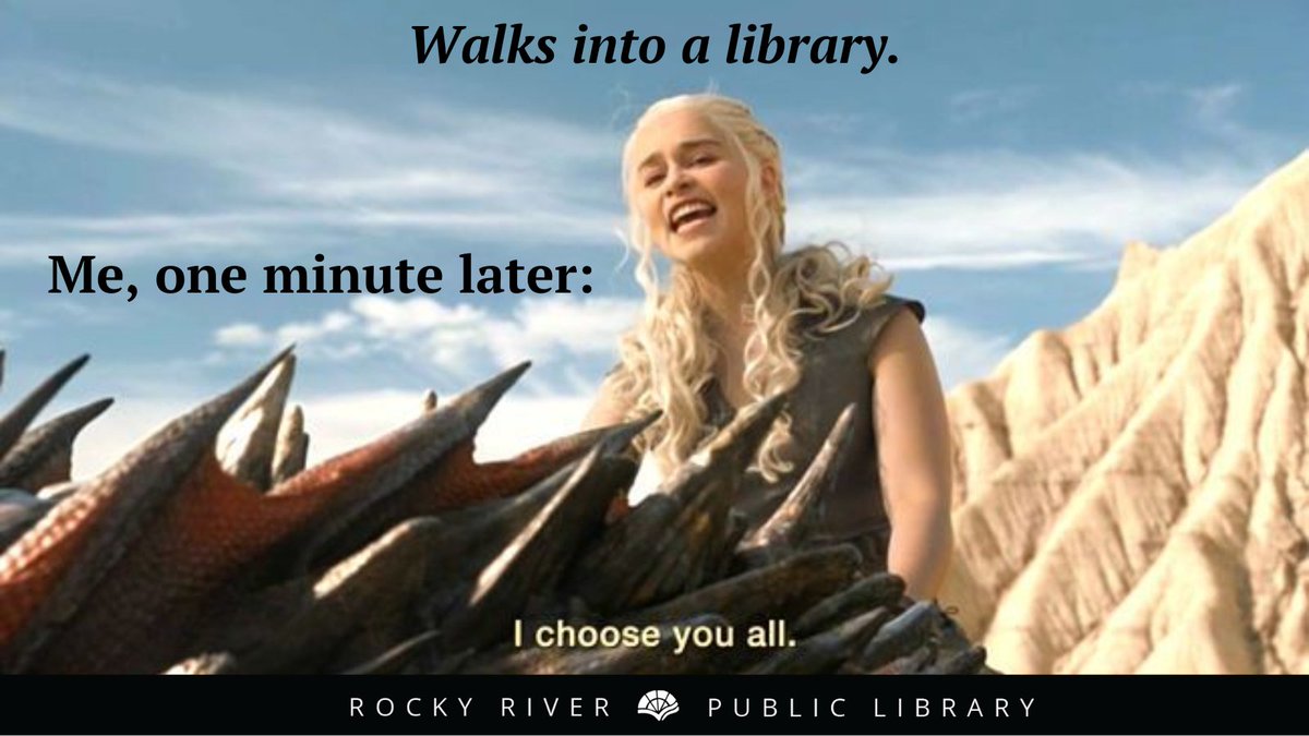 RRPL's tweet photo. Do you ever feel this way when you come into the library? #goodnightreaders #books #reading #bookmemes https://t.co/sIGOpwkyjk