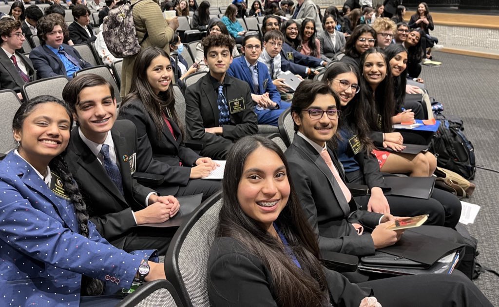 NTHC_MUN's tweet photo. @NTHC_MUN @NewTechCoppell is such an amazing group of learners! They competed with authenticity, diplomacy, and decorum at TCCMUN today. State @ymcatxmun here we come! 🏅🎉 @DanaeBoyd https://t.co/hU2tgTkooj