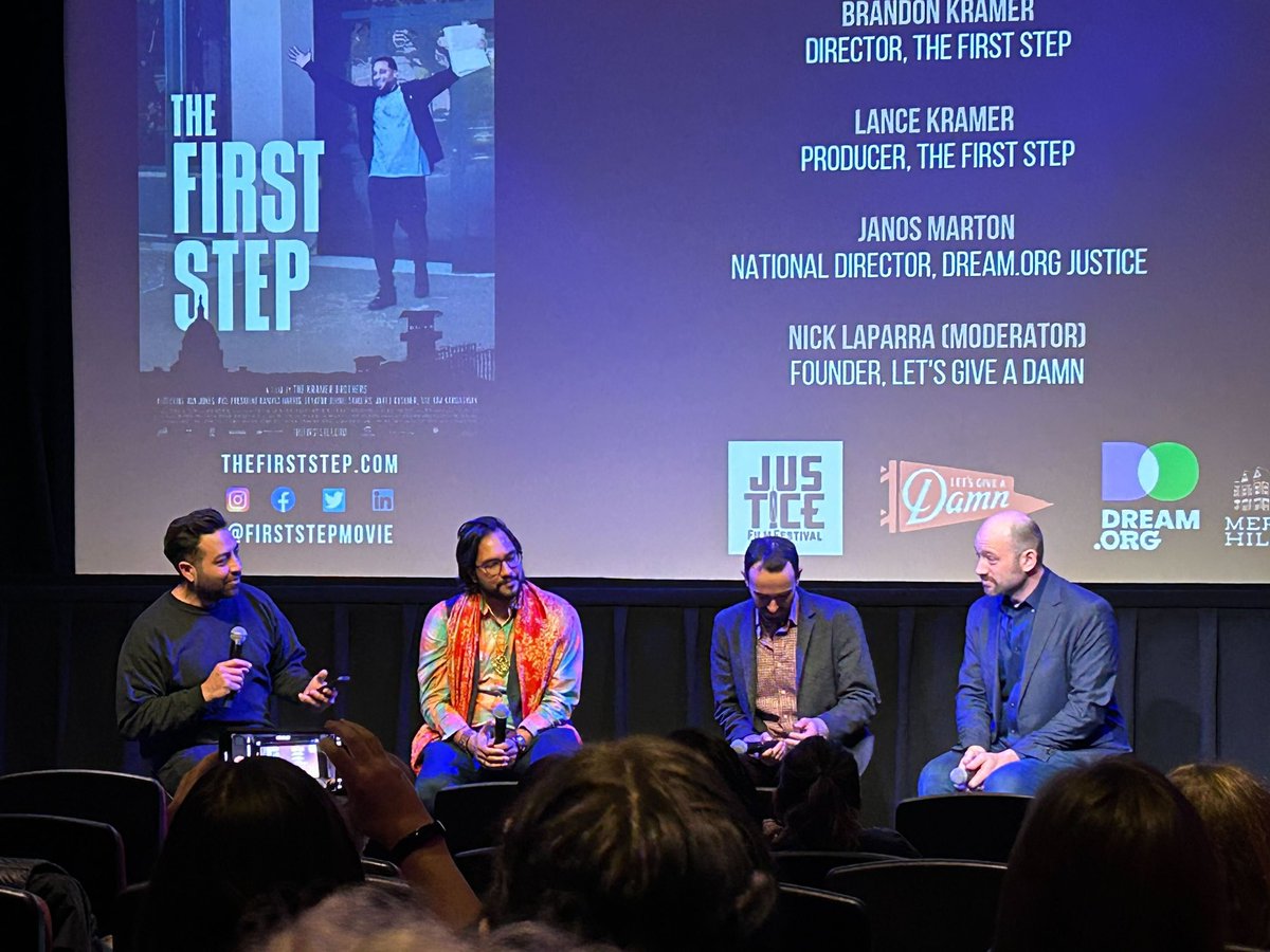 Dream.Org (@thedreamcorps) on Twitter photo It’s here! 🎆 <a href="/firststepmovie/">The First Step</a> is in select theaters in NYC, DC and LA now through March 2nd.
Tonight, our very own <a href="/janosmarton/">Janos Marton</a> is serving on a panel after the second public showing in NYC 🤩
Learn more about our historic fight for justice at firststepfilm.com It’s here! 🎆 <a href="/firststepmovie/">The First Step</a> is in select theaters in NYC, DC and LA now through March 2nd.
Tonight, our very own <a href="/janosmarton/">Janos Marton</a> is serving on a panel after the second public showing in NYC 🤩
Learn more about our historic fight for justice at firststepfilm.com