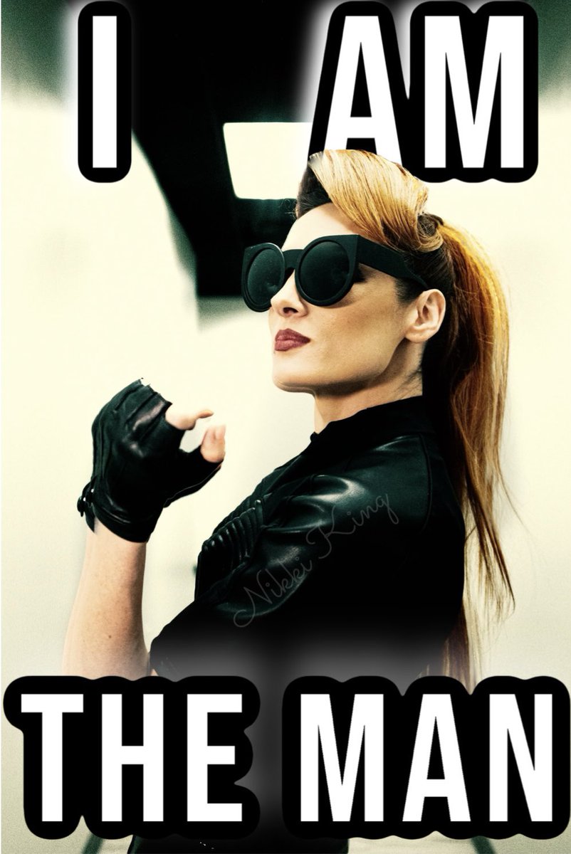 FashionxLover's tweet photo. @BeckyLynchWWE 🖤 I AM THE MAN 🖤

#EditsByNikki #BeckyLynch #TheMan https://t.co/m4jXqzHXHj