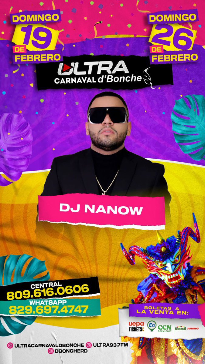 ¡Se armó!😎 Mañana con nosotros <a href="/djnanow/">Djnanow</a> en vivo🔥 #UltraCarnavaldBonche ¡Se goza porque se goza!🙌🔥 #CarnavaldBonche #UltraCarnavaldbonche #dBoncheAcaboconto #CarnavalVegano23