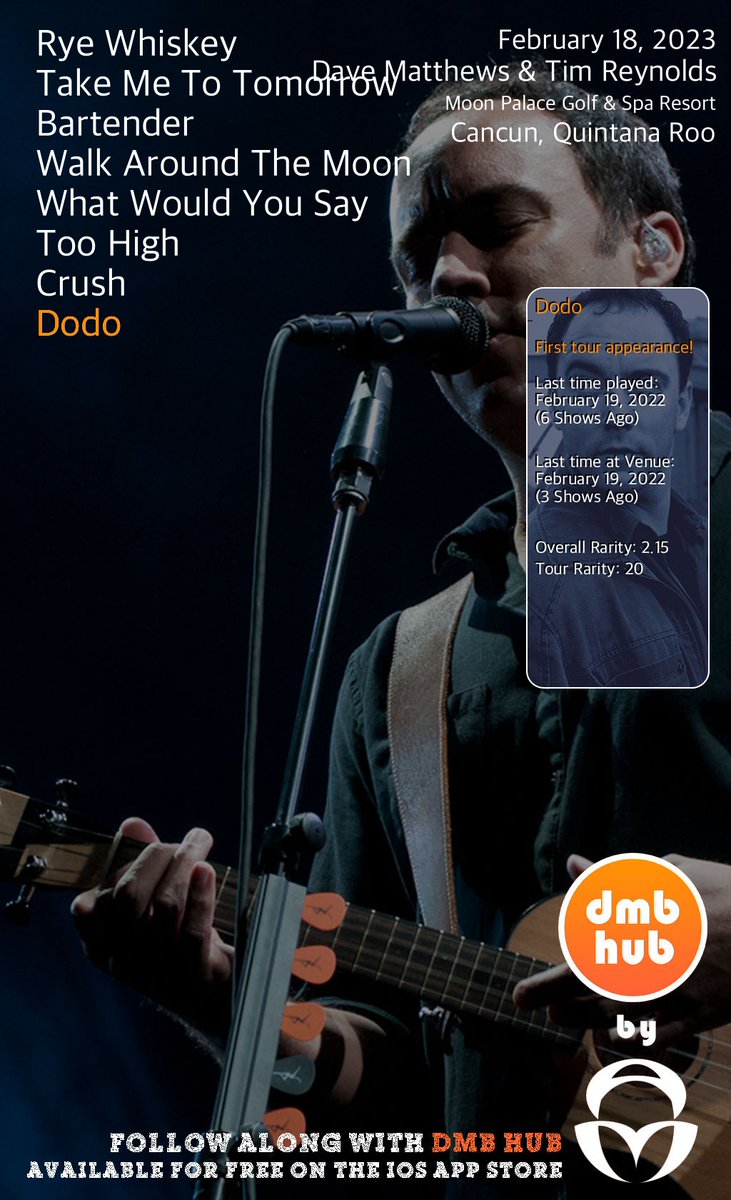 DMB Live Setlist tweet media