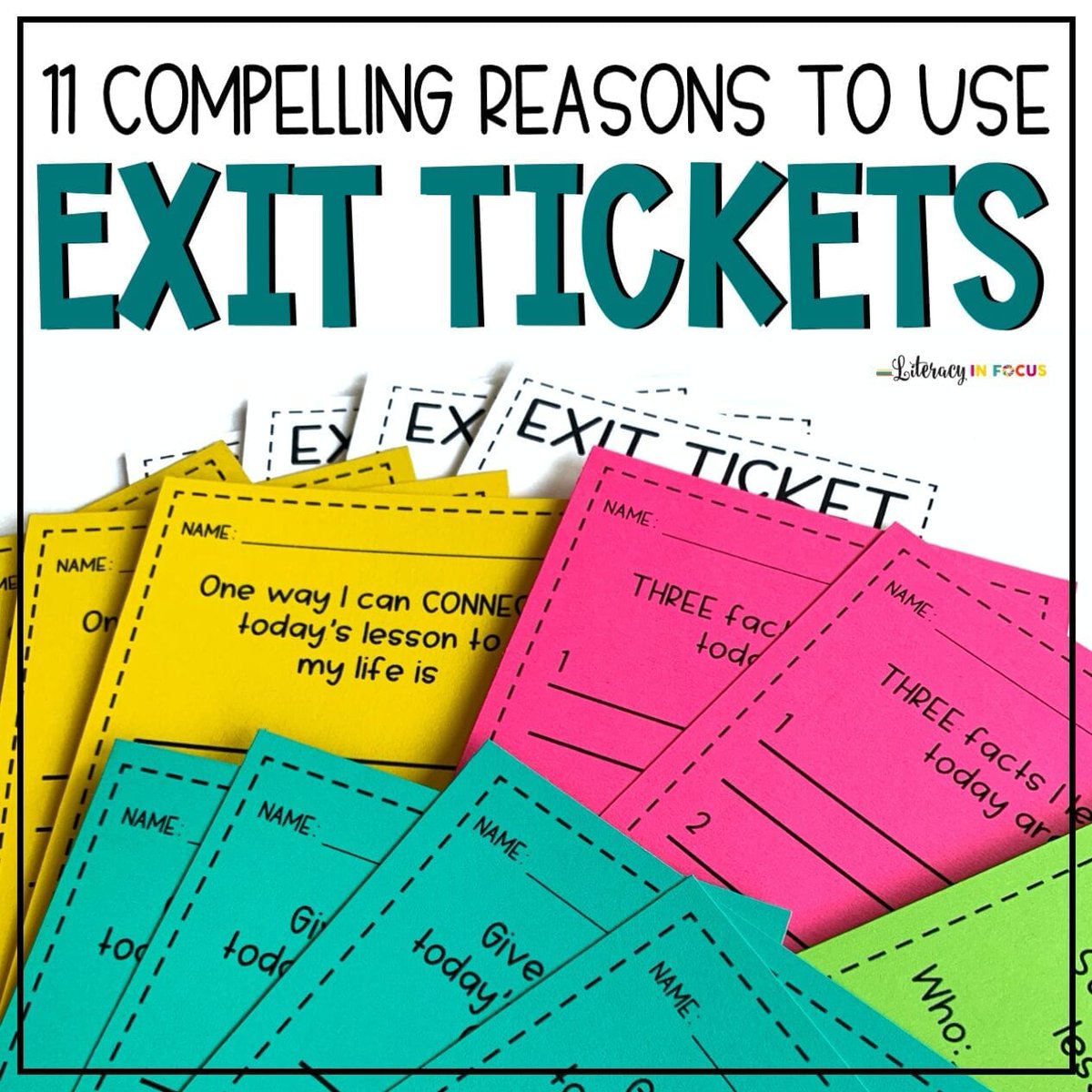 🎟️ 11 Reasons Why You NEED to Use Exit Tickets 🎟️ 

bit.ly/3k2UKyC via Literacy in Focus
#ela #elemchat #mschat #hschat