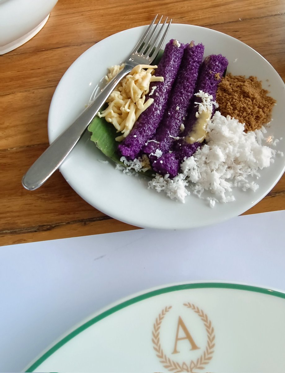 PUTO BUMBONG is a traditional Filipino purple rice cake steamed in bamboo tubes. It's typically sold during the Christmas season, but some Filipino restaurants and hotels serve it any time of the year.

#ComfortFood