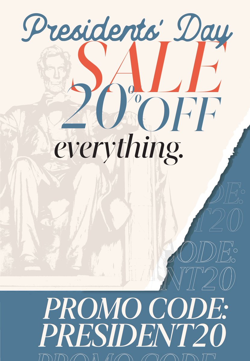 20% Off Everything President's Day Sale!
Code: PRESIDENT20

whereimfrom.com/product-catego…
