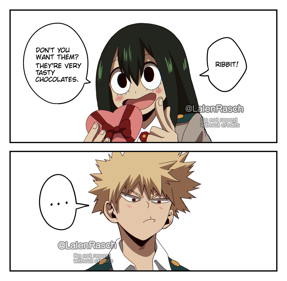 LalenRasch's tweet photo. Bakugo x Tsuyu part 1💖
#bakugoukatsuki #Bakugou #tsuyuasui #MyHeroAcademia #bokunohero #bokunoheroacademia https://t.co/R3kiqaOQro