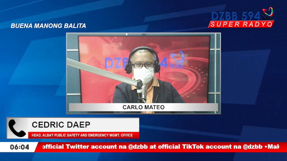 DZBB Super Radyo on Twitter "LIVE sa DZBB Cedric Daep, Albay Public