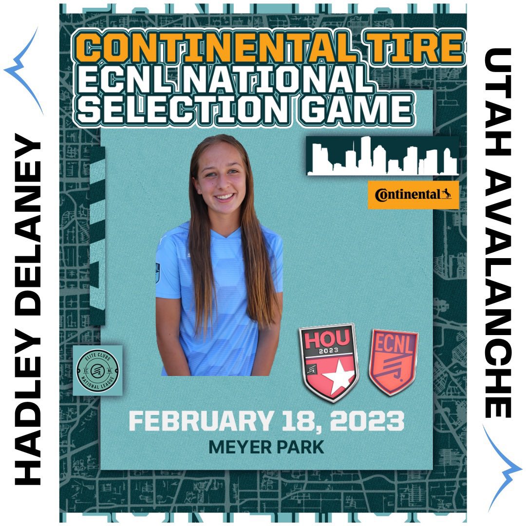 AvalancheSoccer's tweet photo. Congratulations and good luck to Hadley, from our 07 ECNL team, who is playing in the @ecnlgirls National Selection Game tonight!
#utahavalanche #ecnl #ecnlgirls #nationalselectiongame #ecnlhou https://t.co/WnrSnVK5q0