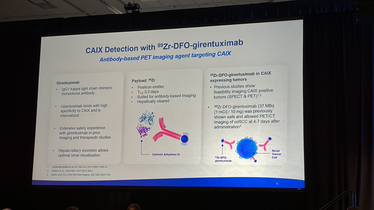 DrChoueiri's tweet photo. #ZIRCON study by @KidneyCancerDoc 
Zr-DFO-girentuximab: anti-CAIX antibody based imaging showing promising results in detecting ccRCC:
PPV 93% NPV 75% with similar results for small renal masses
#GU23 @OncoAlert https://t.co/Xl2BIWoKPL