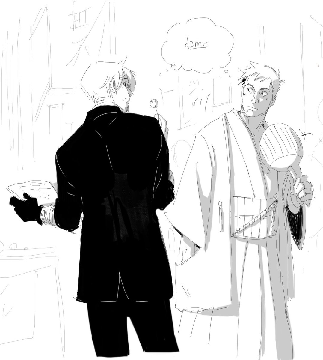 mustyeggplant drew zoro in a kimono and i couldn't resist. Anyway