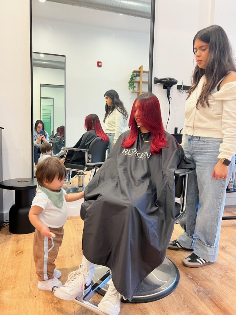 trynsola's tweet photo. First day on the job at One Hundred Hair Studio (text/call (201) 888-0514 for appointments) https://t.co/CJdue0qbna